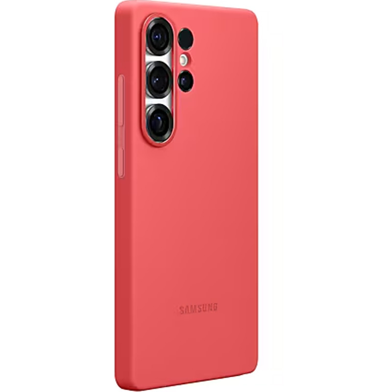 Etui Samsung Silicone Case do Galaxy S25 Ultra, czerwone